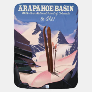 Arapahoe Basin,White River National Forest Ski Baby Blanket