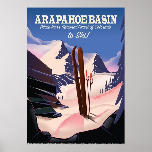 Arapahoe Basin,White River National Forest Ski Poster (Front)