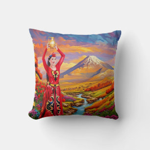 Ararat in Color Throw Pillow