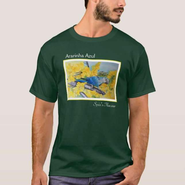Ararinha Azul - Spix's Macaw T-Shirt (Front)