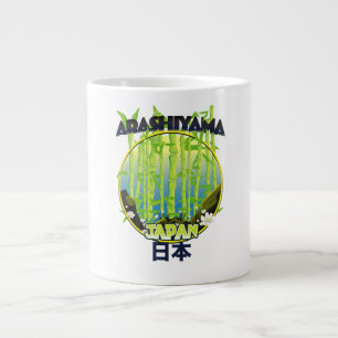 Arashiyama Japan travel logo Giant Coffee Mug