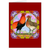 Araucana Chickens Art Nouveau (Front)