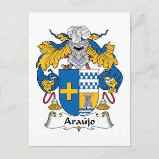 Araujo Family Crest Postcard