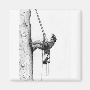 Arb Art Arborist Tree Surgeon Chainsaw Gift card Magnet