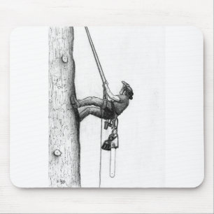 Arb Art Arborist Tree Surgeon Chainsaw Gift card Mouse Pad