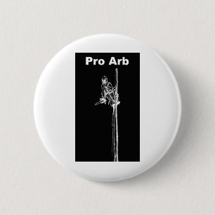 Arb Art Arborist Tree Surgeon Chainsaw  Landscape Button