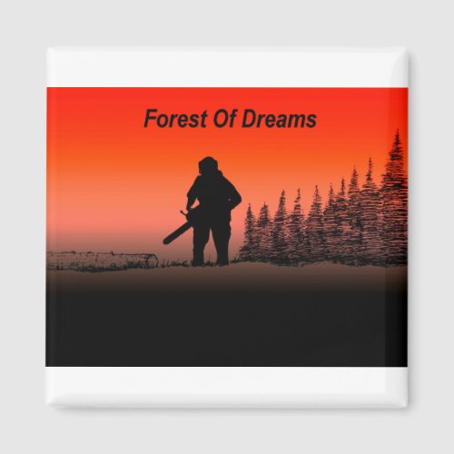 Arb Art Arborist Tree Surgeon Chainsaw  Landscape Magnet