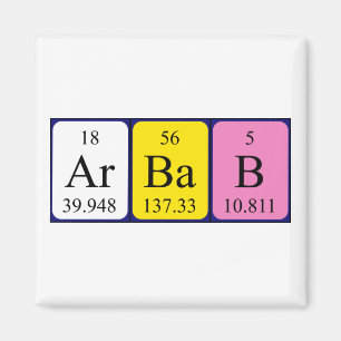 Arbab periodic table name magnet