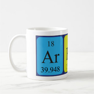 Arbab periodic table name mug
