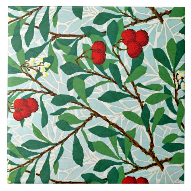 Arbatus by William Morris Ceramic Tile (Front)