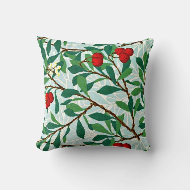 Arbatus by William Morris Throw Pillow (Front)
