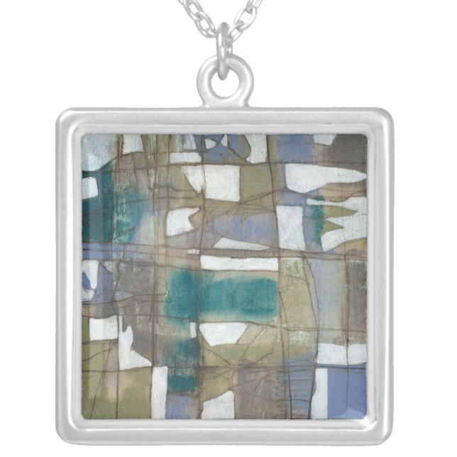 Arbitrary Selection I Silver Plated Necklace (Front)