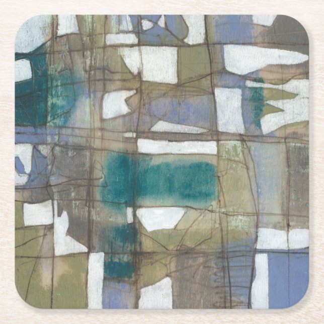 Arbitrary Selection I Square Paper Coaster (Front)