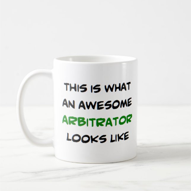 arbitrator, awesome coffee mug (Left)
