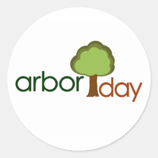 Arbor Day Classic Round Sticker