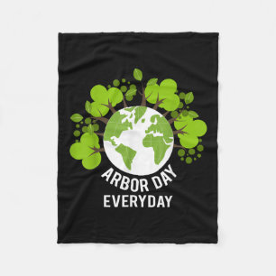 Arbor Day Everyday Earth Planet Anniversary Men Wo Fleece Blanket