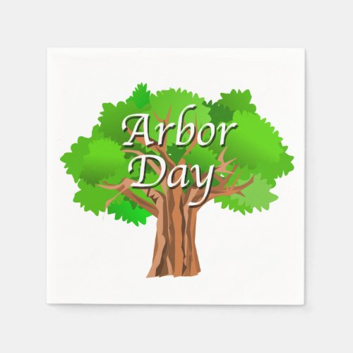 Arbor Day Holiday Napkins