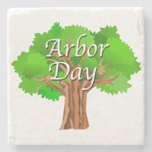 Arbor Day Tree Holiday Stone Coaster