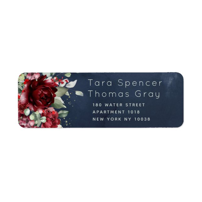Arbor Of Roses Wedding Plain Envelope Address Label (Front)