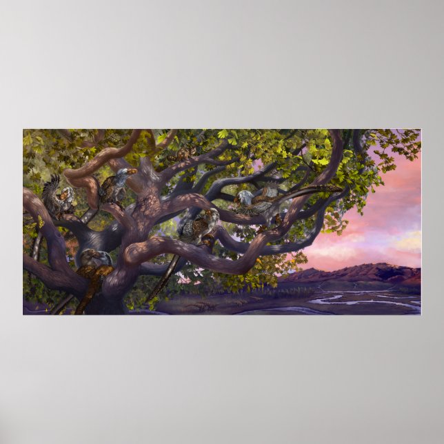 Arboreal Deinonychus Poster (Front)