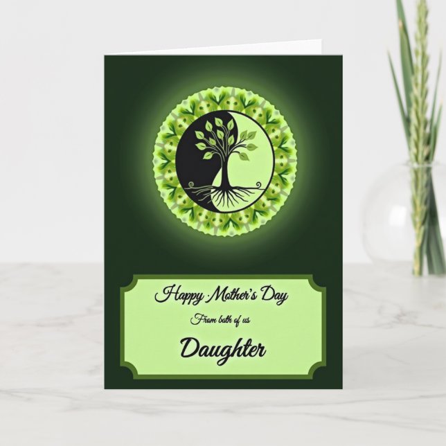 Arboreal Mothers Day Emblem Card (Front)