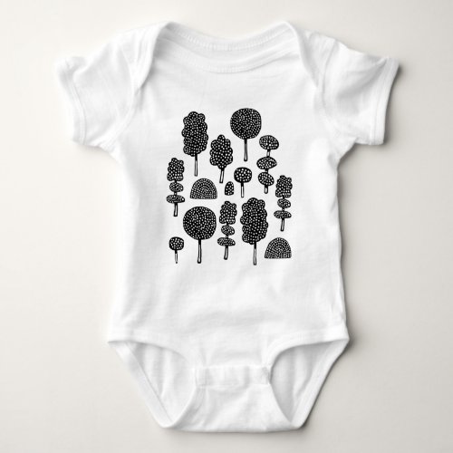 Arboretum 230715 _ Black Baby Bodysuit