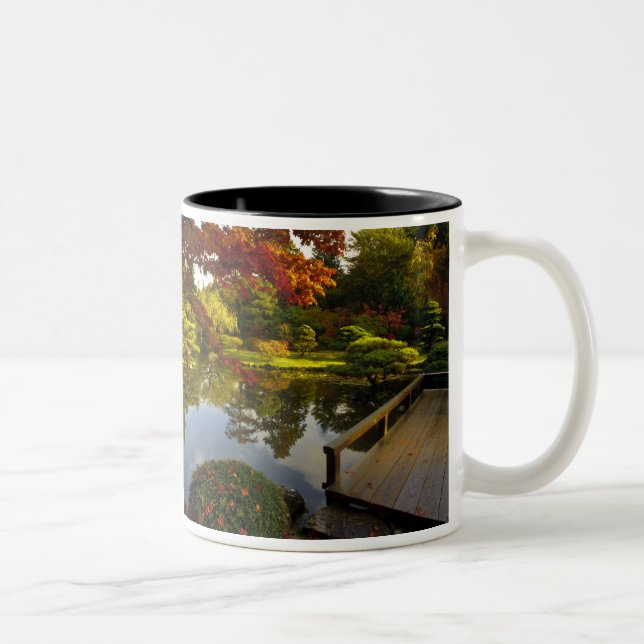Arboretum, Japanese Garden, Seattle, Washington, Two-Tone Coffee Mug (Right)