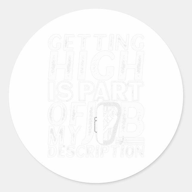 Arborist Apparel Arborist Tree Climbing Tree Trimm Classic Round Sticker (Front)