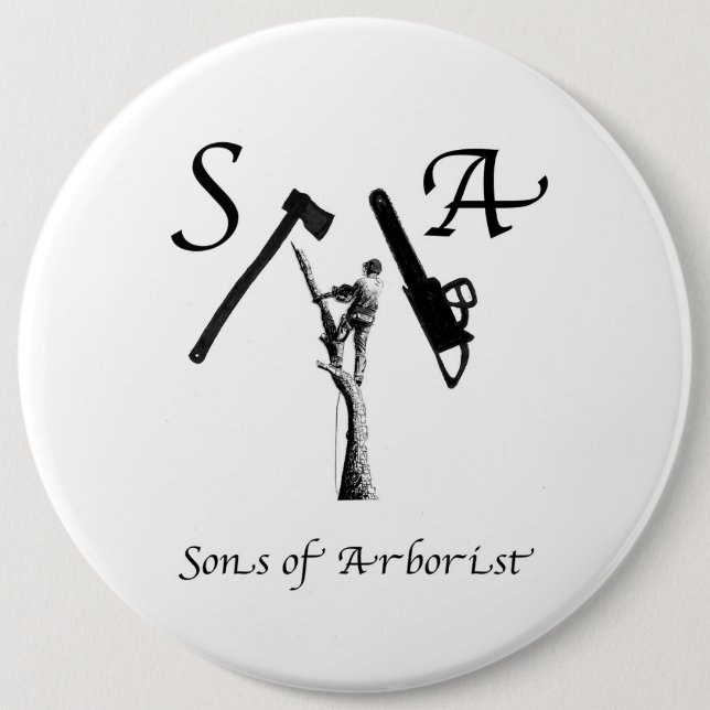 Arborist Arb Art chainsaw Button (Front)