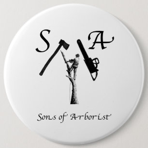 Arborist Arb Art chainsaw lumberjack Button