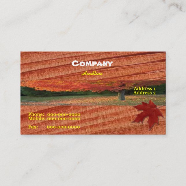 Arborist Business Card (Front)