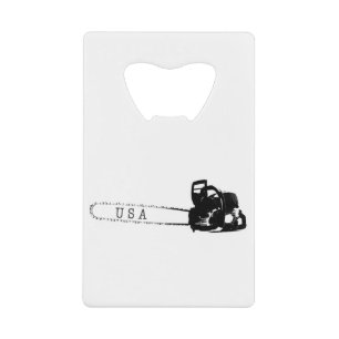 Arborist chainsaw tree surgeon Gift Present Credit Card Bottle Opener