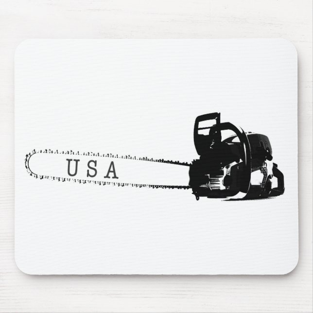 Arborist chainsaw tree surgeon Gift Present Mouse Pad (Front)