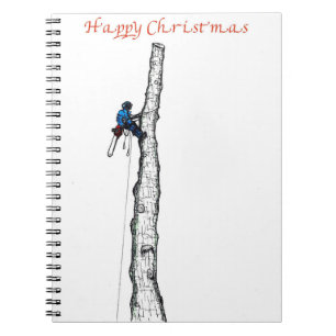Arborist chainsaw tree surgeon Gift Present Notebook