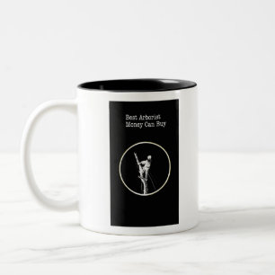 Arborist chainsaw tree surgeon Two-Tone coffee mug