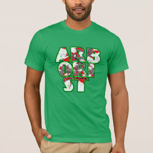 Arborist Cool green and red text design T-Shirt
