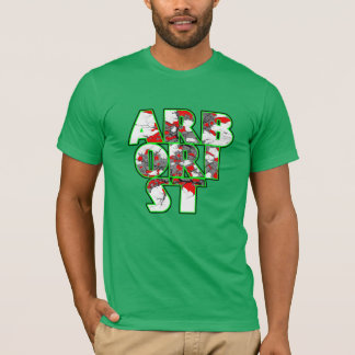 Arborist Cool green and red text design T-Shirt