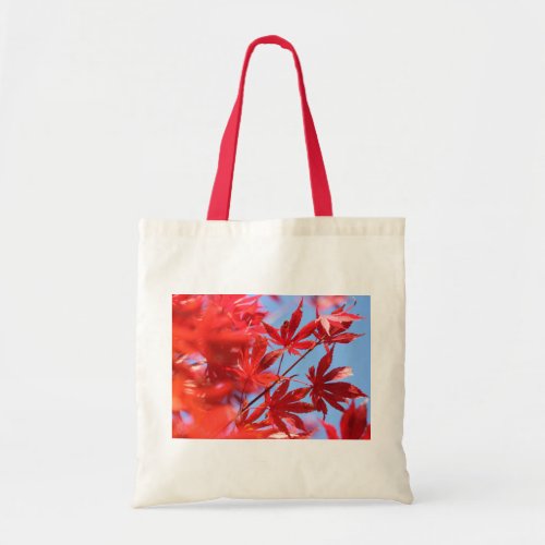 Arborist Fiery Fall Colour Red Maple Leaves Tote Bag