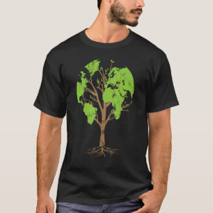Arborist Gardener Tree World Map Nature T-Shirt