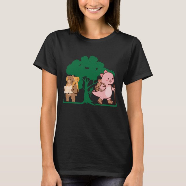 Arborist Hiking Design – Tree Climber Forest Lover T-Shirt (Front)
