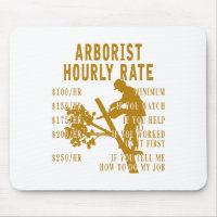 Arborist Hourly Rate Funny Tree Climbing Logger Gi