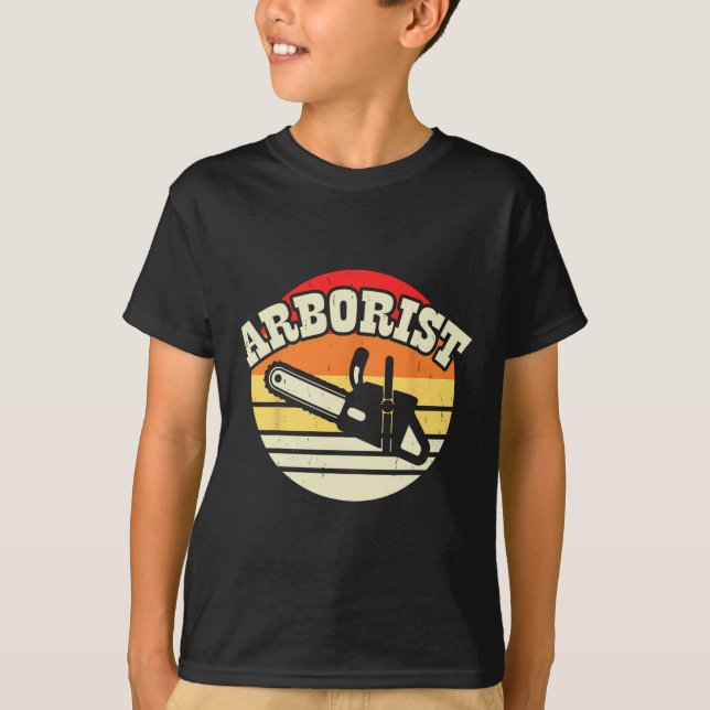 Arborist Lumberjack Tree Climber Cutter Trimmer Tr T-Shirt (Front)