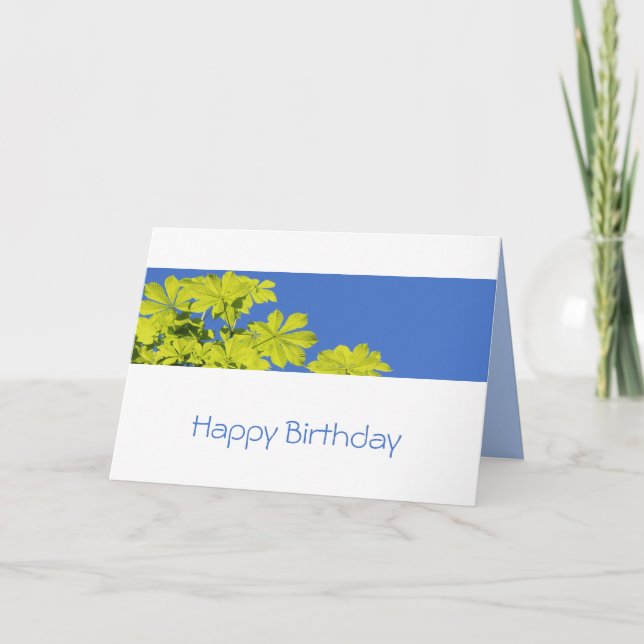 Arborist: Tree climber Leafy Green Card (Front)