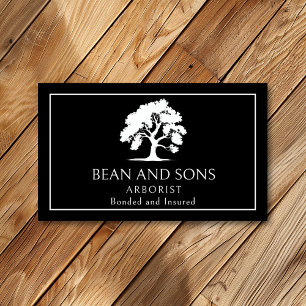 Arborist Tree Removal Trimming Landscaping Service Business Card