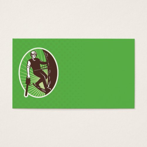 arborist tree surgeon agriculturist chainsaw business card templates