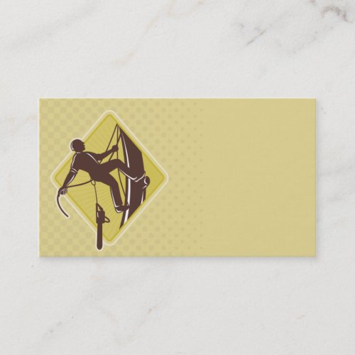 arborist tree surgeon agriculturist chainsaw business card template