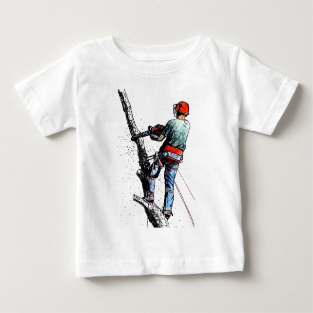 Arborist Tree Surgeon Baby T-Shirt (Front)