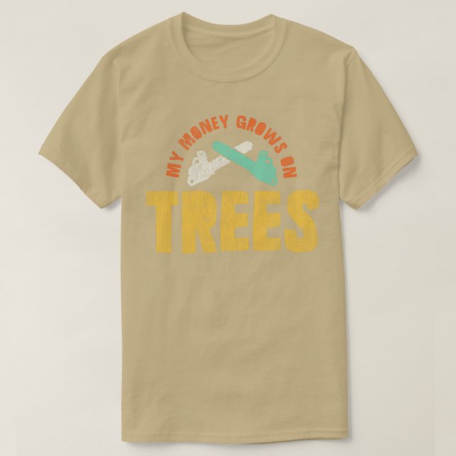 Arborist Tree Surgeon Chainsaw T-Shirt (Design Front)