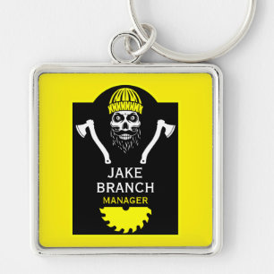 Arborist Tree Surgeon Keychain