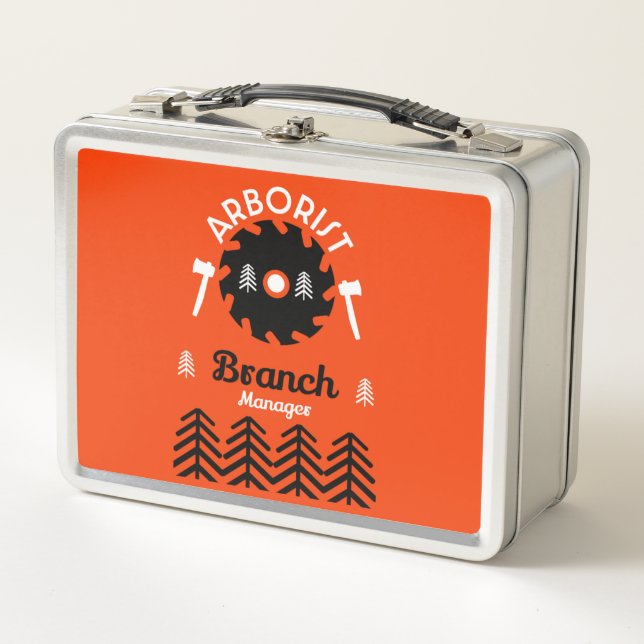  Arborist Tree Surgeon Metal Lunch Box (Front)